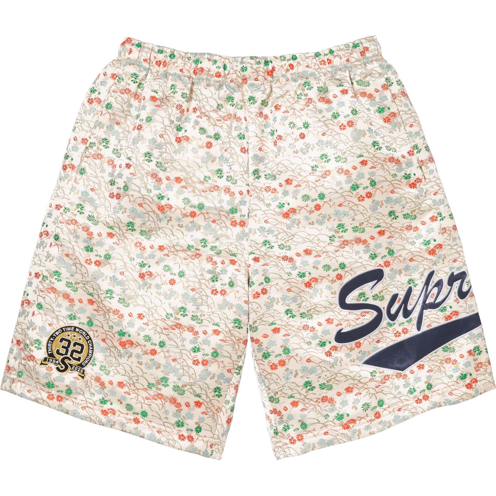 Floral Jacquard Short
