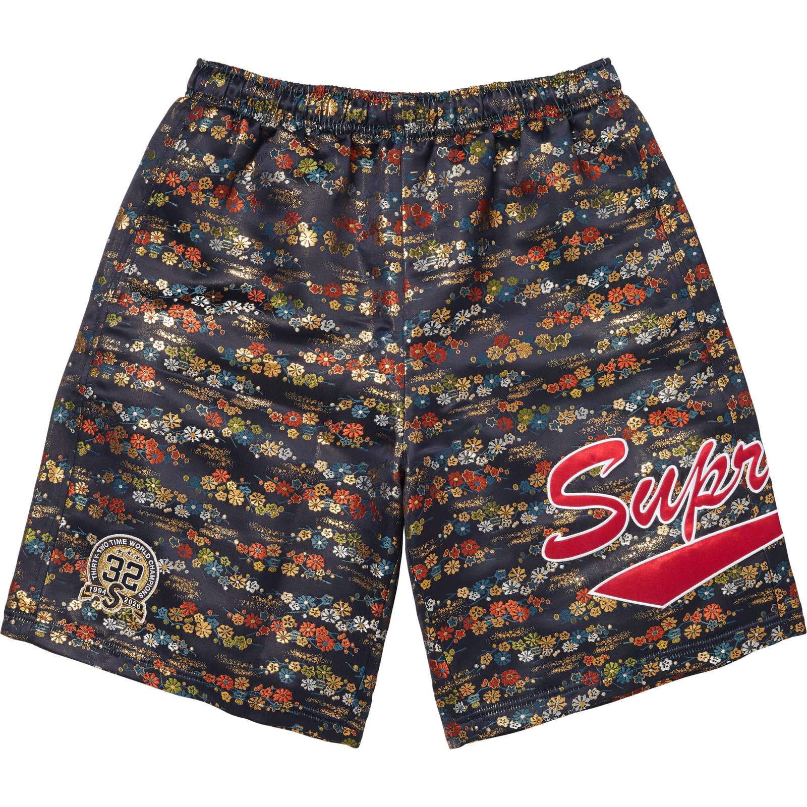 Floral Jacquard Short