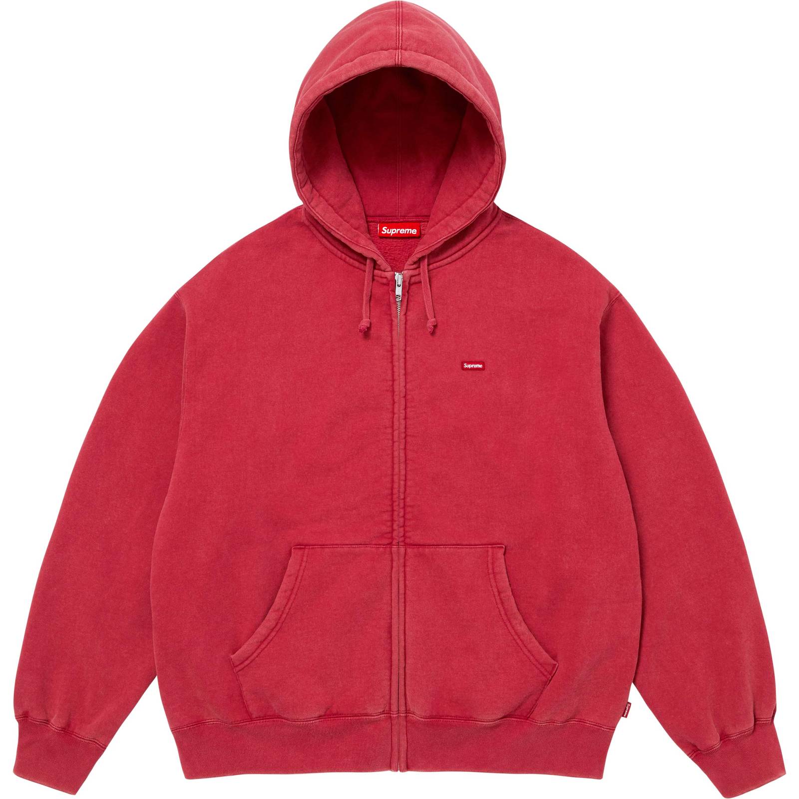 Small Box Zip Up Hooded Sweatshirt