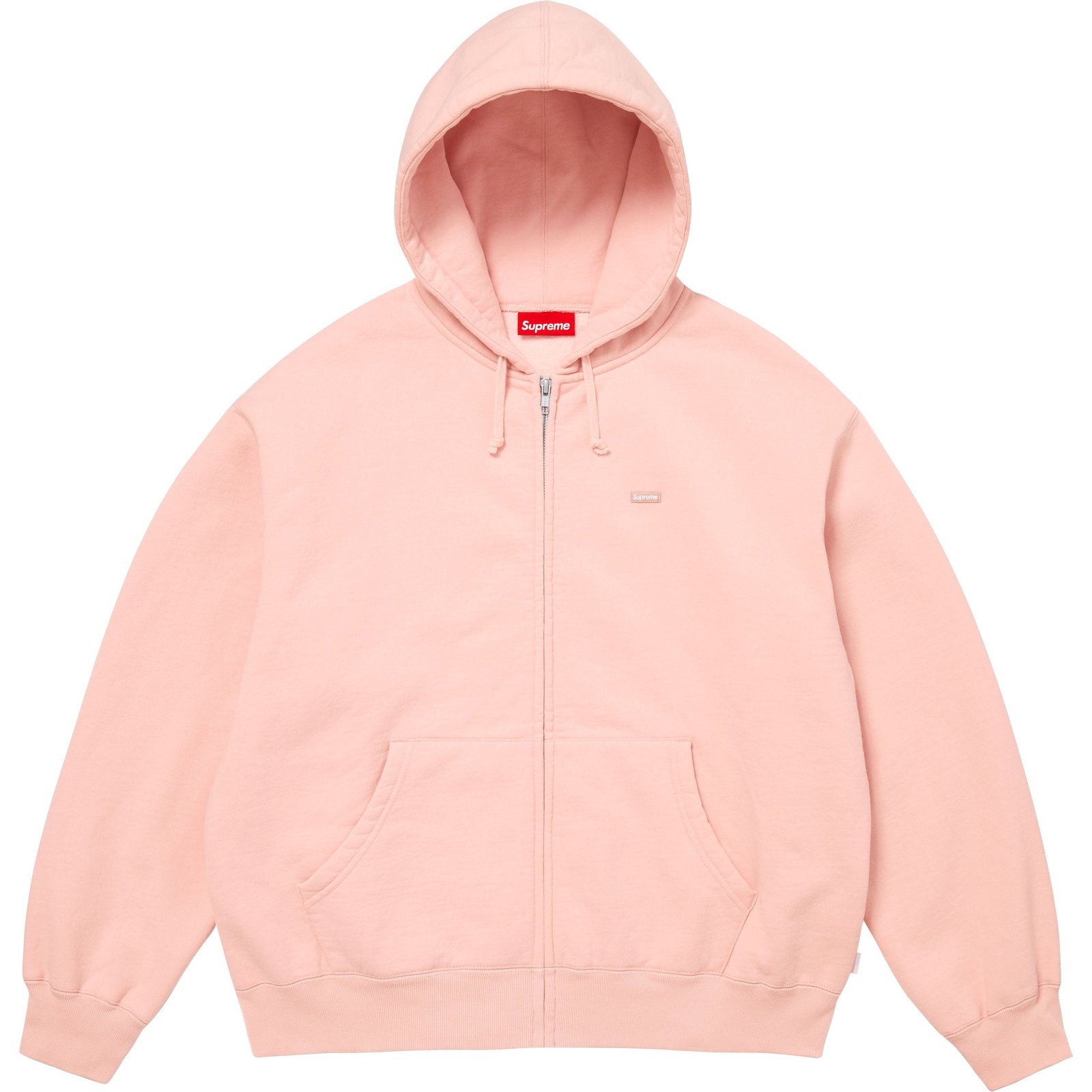 Small Box Zip Up Hooded Sweatshirt