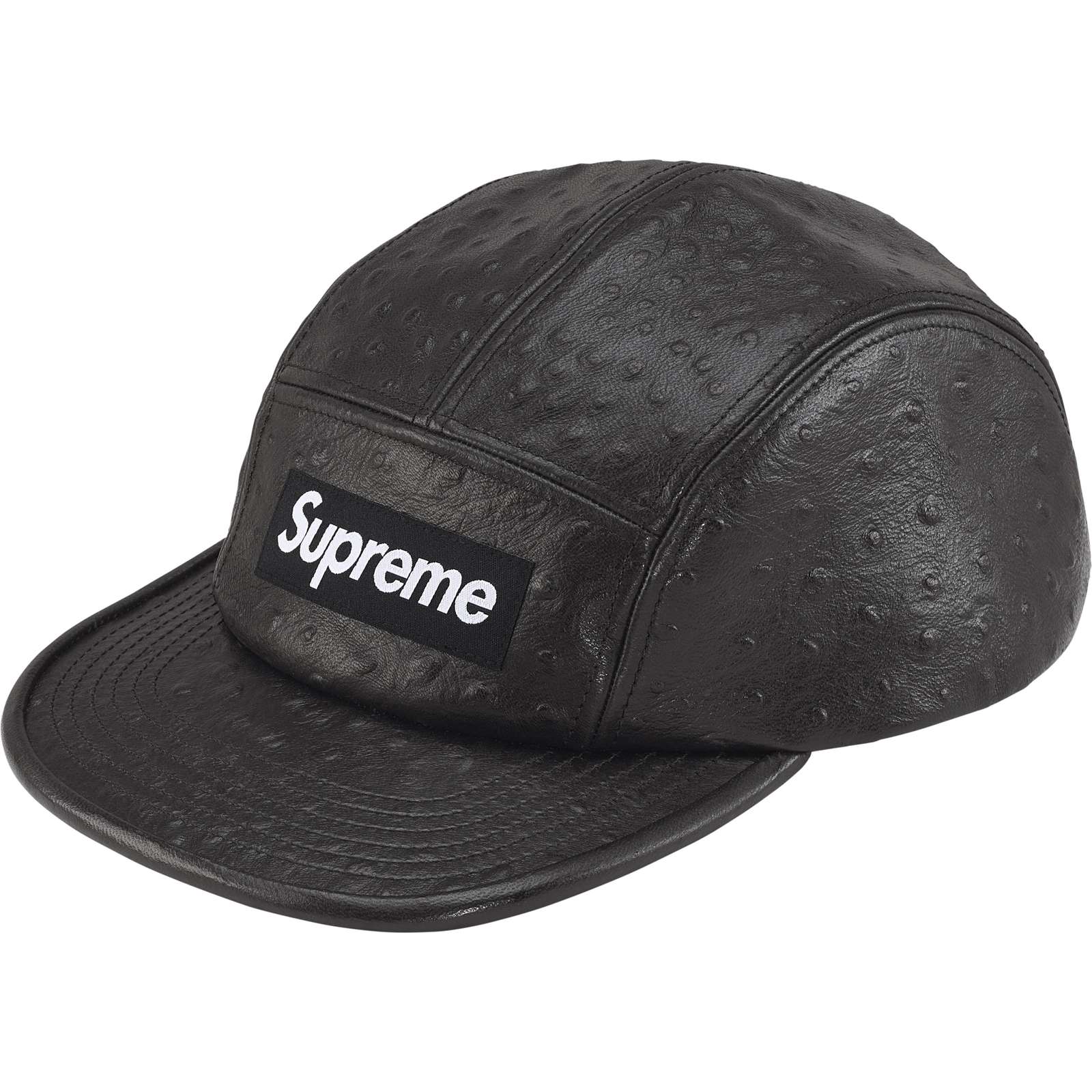Ostrich Embossed Leather GORE-TEX Camp Cap
