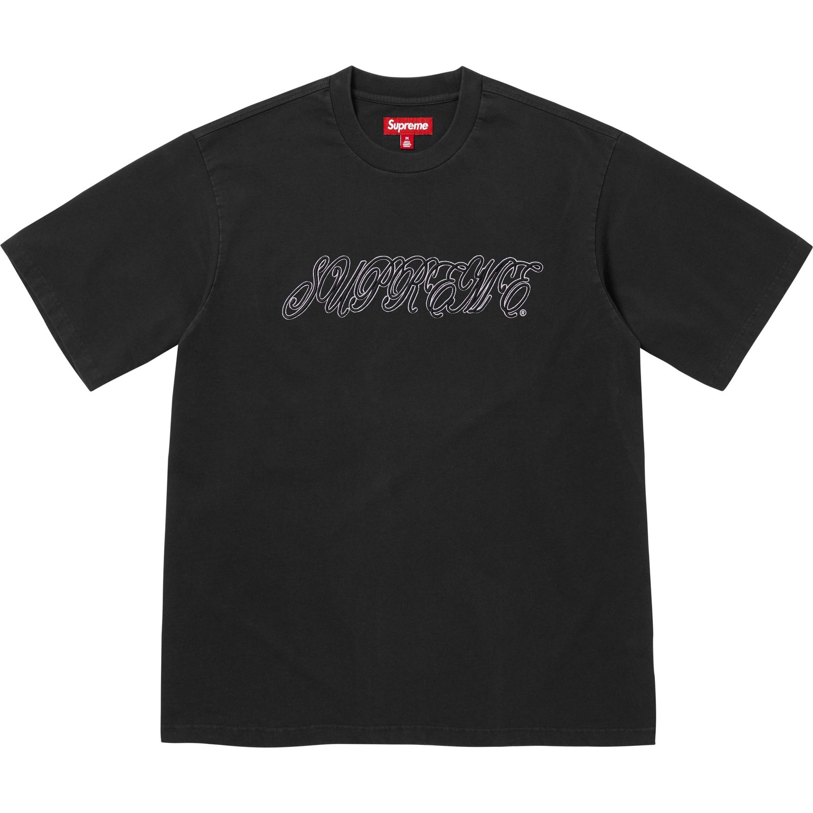 Raised Script S/S Top