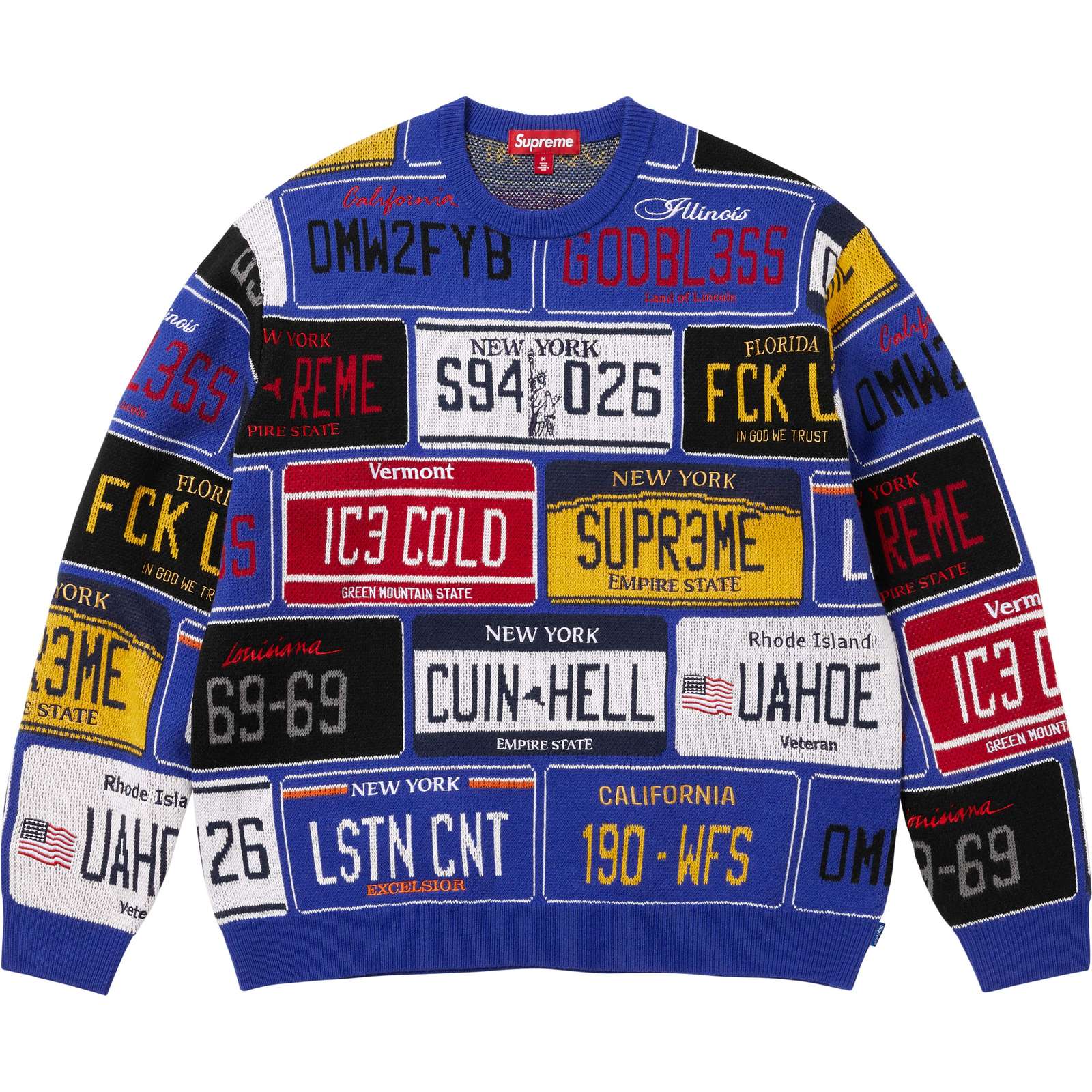 License Plate Sweater