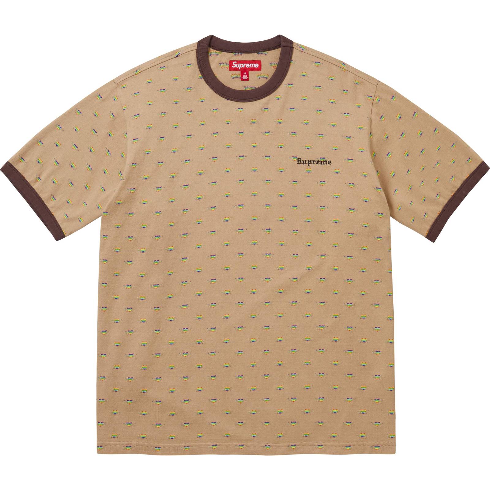 Hearts Intarsia Ringer Tee