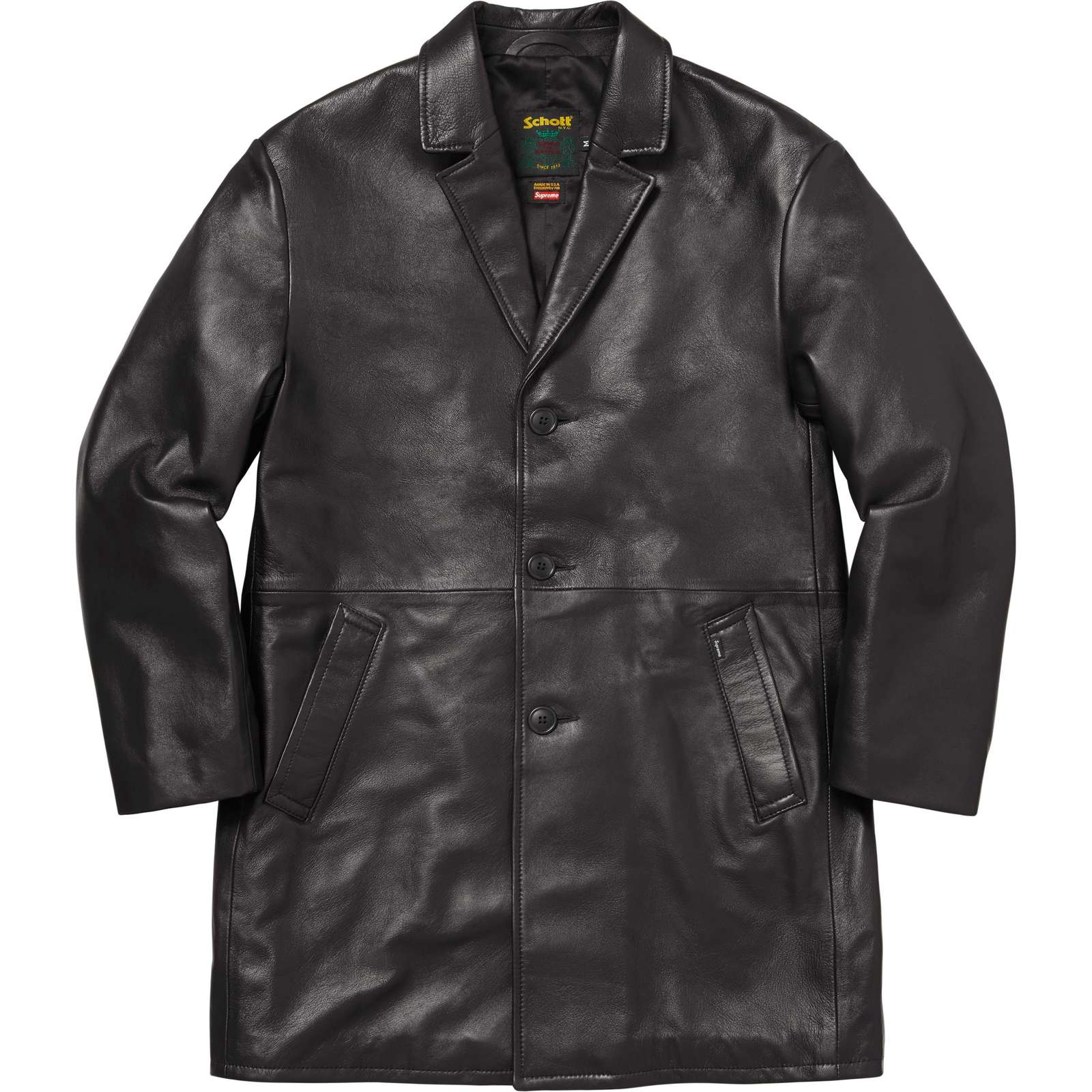 Supreme®/Schott® Leather Overcoat